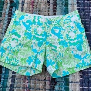 Lilly Pulitzer green and blue Callahan short